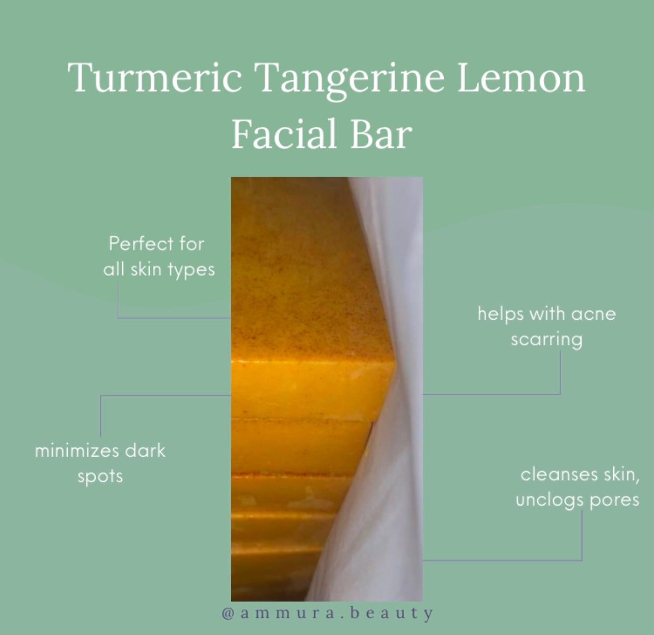 Turmeric Tangerine Lemon Facial Bar